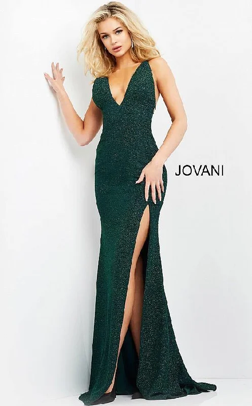 Jovani 06579 Long Prom Glitter Sheath Evening Dress Tunics Practical durable