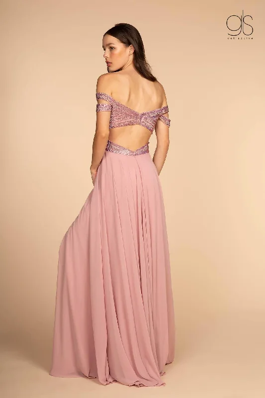 Prom Chiffon Off the Shoulder Evening Dress Tunics Handmade artisanal