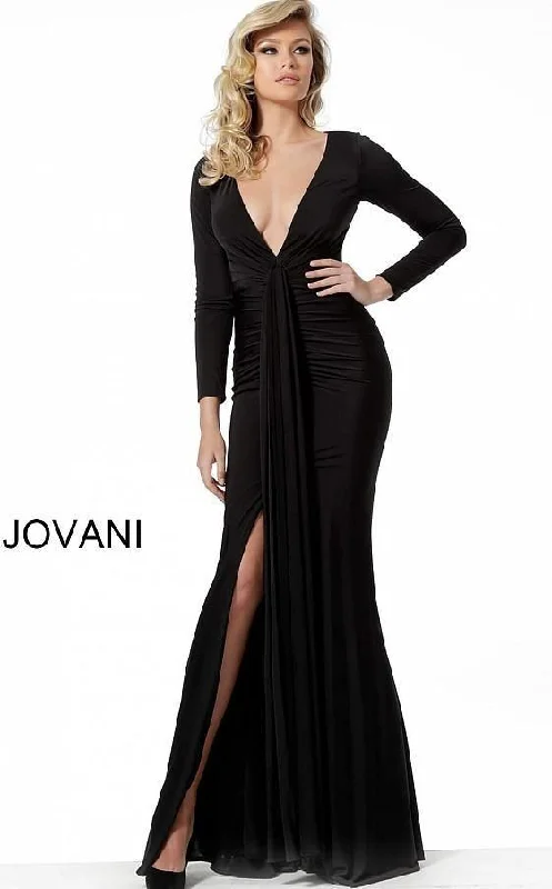 Jovani 64983 Long Sleeve Formal Evening Dress Tunics Chic fashionable