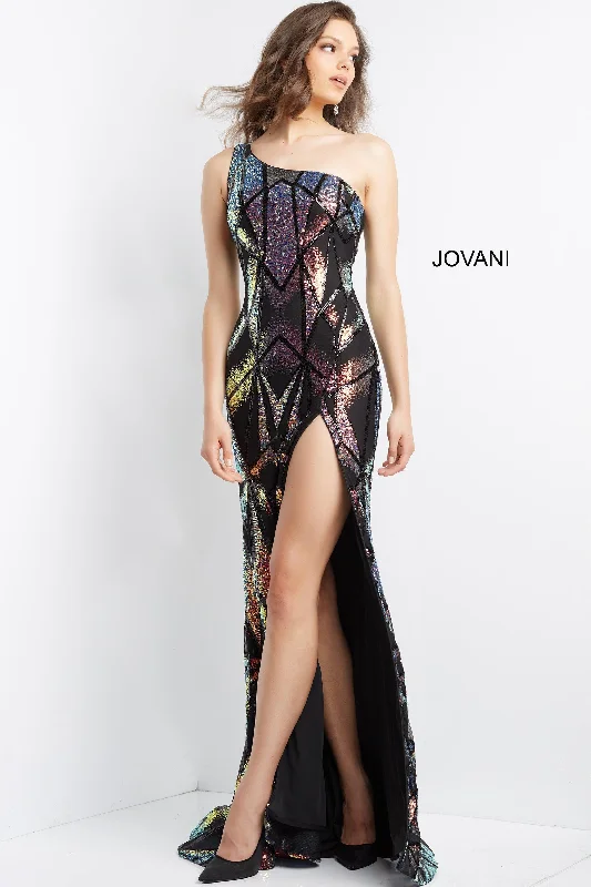 Jovani 06417 One Shoulder Sexy Evening Dress Tunics Fall fleece