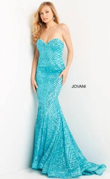 Jovani 06516 Strapless Long Mermaid Evening Dress Tunics Luxurious high-end