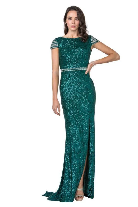 Long Prom Formal Beaded Cap Sleeves Evening Dress Tunics Velvet soft