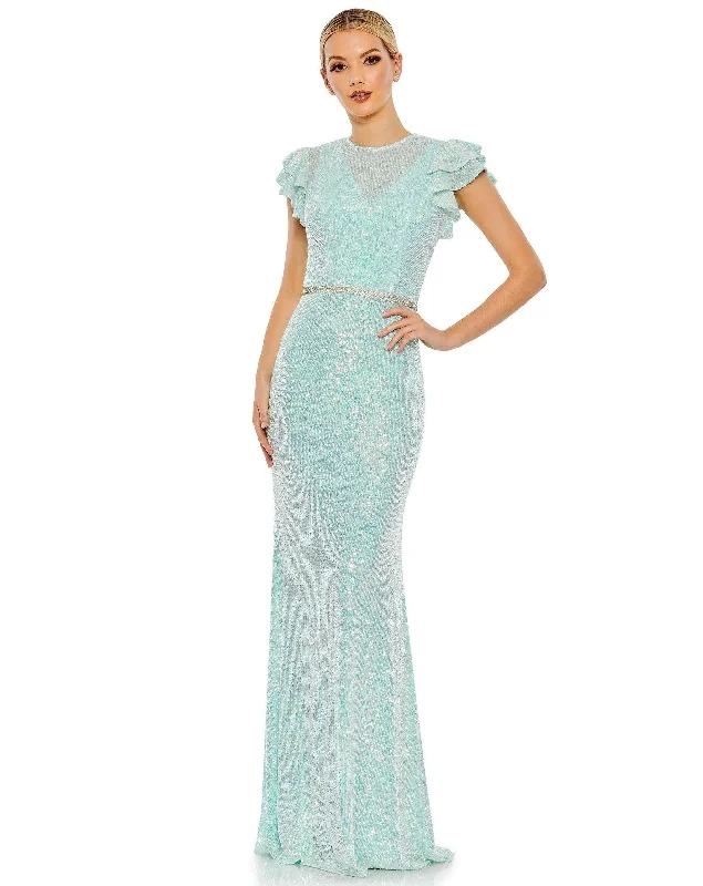 Mac Duggal 26942 Long Formal Evening Dress Chiffon Maxi Beach