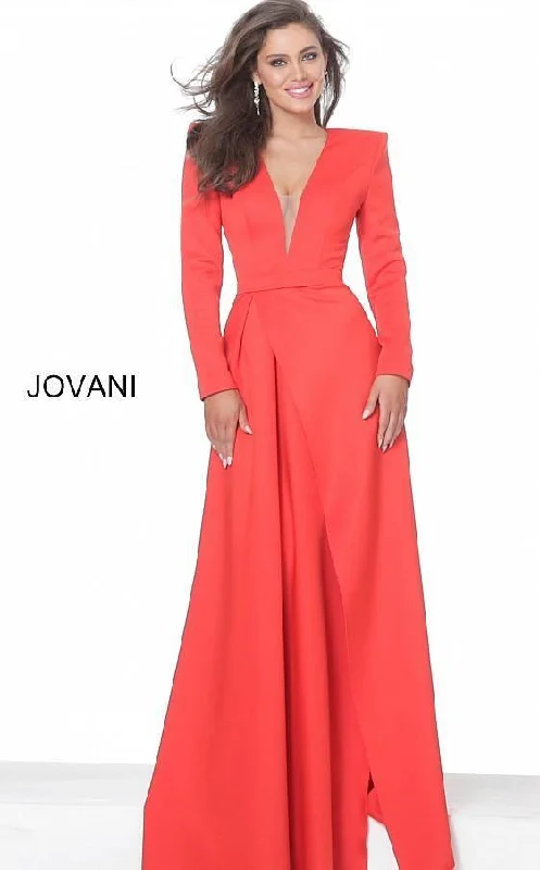 Jovani 03644 Long Sleeve Formal Evening Dress Tunics Recommended stylist