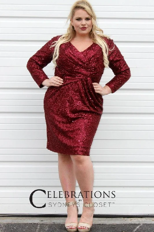 Sydneys Closet Short Glitter Party Dress Sale Tunics Long Elegant