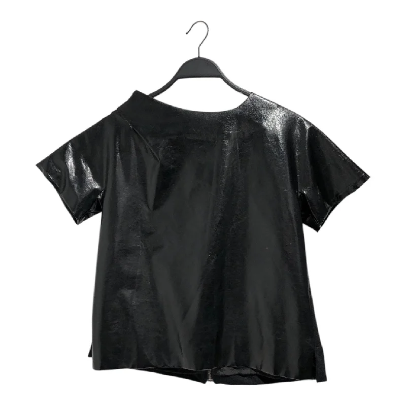 Chloe/T-Shirt/Polyester/BLK/ Zippered Buttoned Snapped