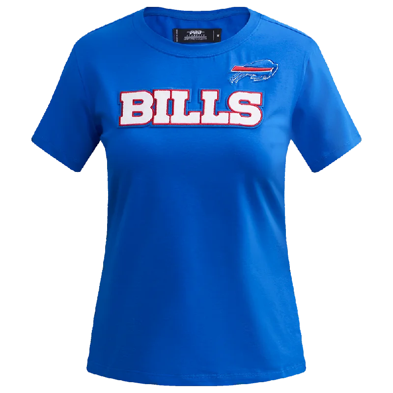 NFL BUFFALO BILLS CLASSIC WOMEN'S SJ SLIM FIT TEE (ROYAL BLUE) Anti-Shrink Durable Soft