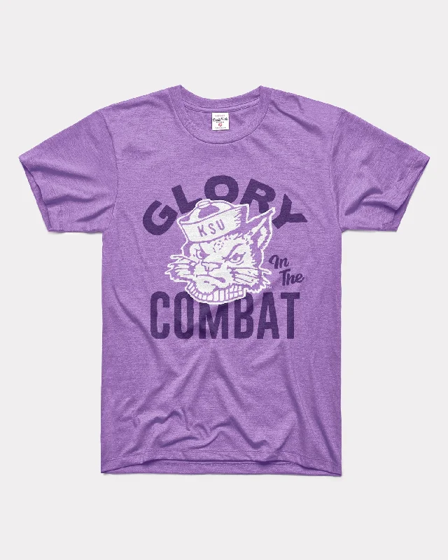 Glory in the Combat K-State Wildcats T-Shirt Chenille Blend Fleece Blend Nylon Blend