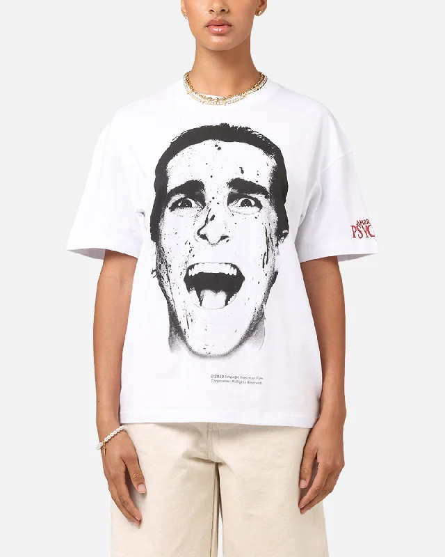 Goat Crew X American Psycho American Psycho T-Shirt White Lace Blend Ribbed Blend Corduroy Blend