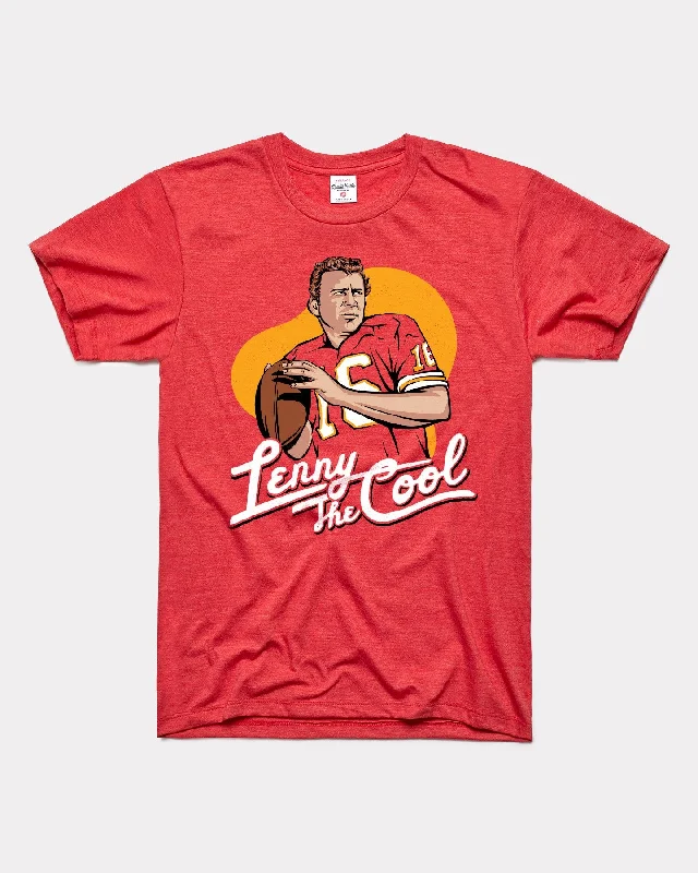 Lenny The Cool Len Dawson Red T-Shirt Seamless Knitted Crochet