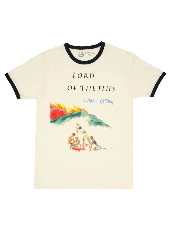 Lord of the Flies Unisex Ringer T-Shirt Rayon Velvet Corduroy