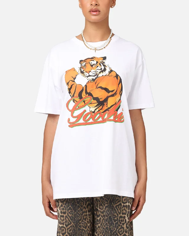 Secret Club Goochi Strong Tiger T-Shirt White Casual Formal Business