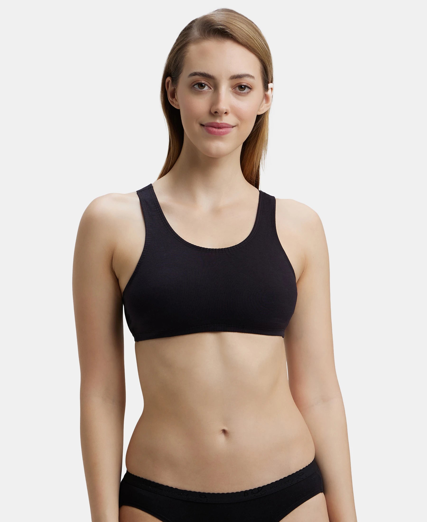 Super Combed Cotton Elastane Stretch Slip On Crop Top With StayFresh Treatment - Black Hooded Caped Shawl Collar