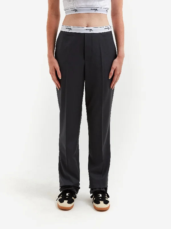 Hommegirls Wool Classic Trousers - Grey Trousers Exclusive Limited