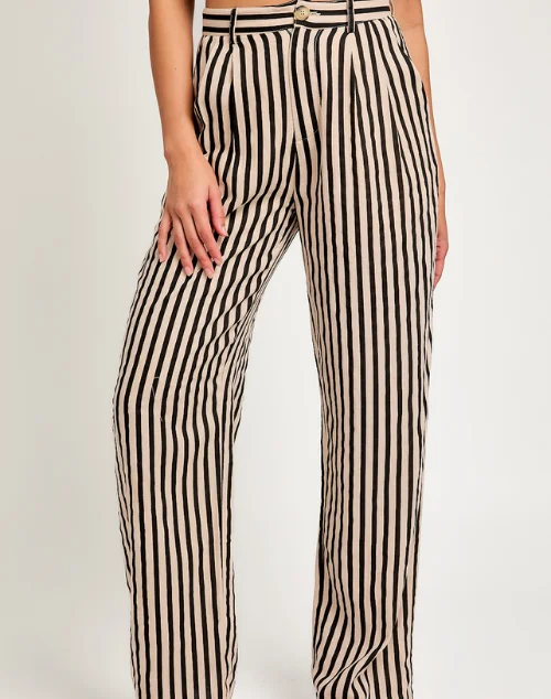 Amber Stripped Trouser Trousers Modern Contemporary