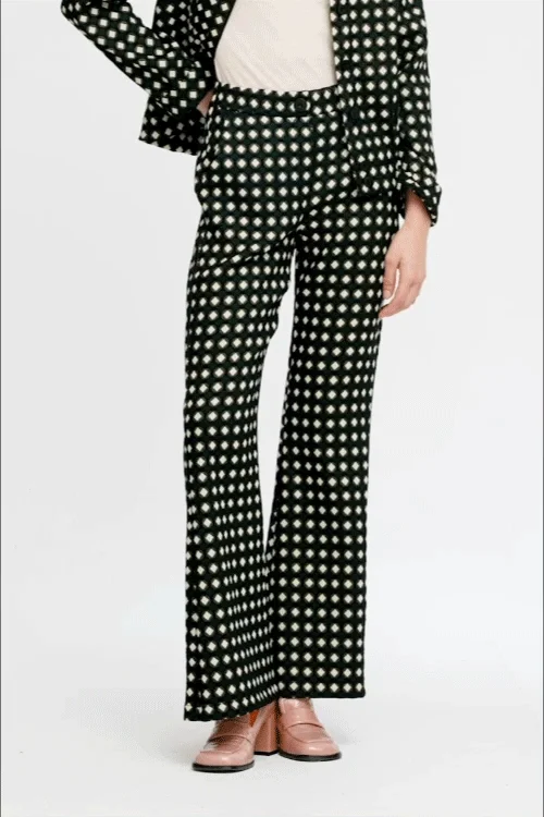 Aldo Martins Geometric Print Blair Trousers Trousers stylish modern