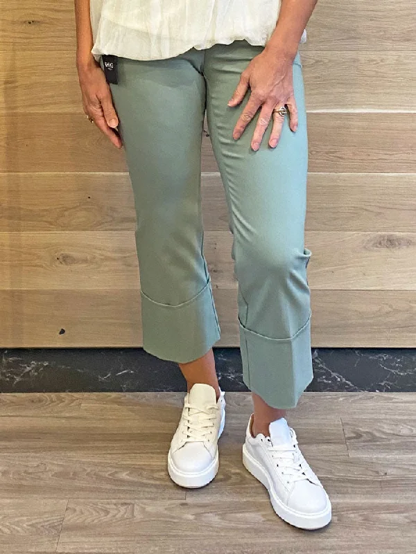 Emme Marella Cosimo Trousers Green Trousers sophisticated sleek