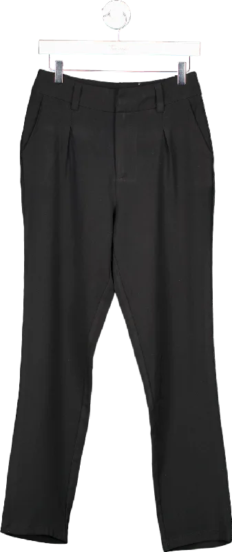 Fashion Nova Black Trousers Uk S Trousers High Rise Slim Fit