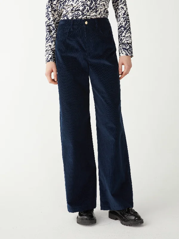 iBlues Magma Corduroy Trousers Navy Trousers Occasion Special