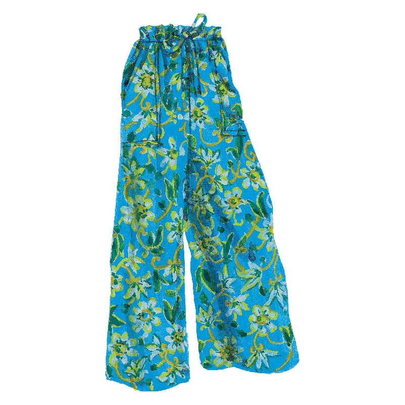 Marblehead Floral Linen Trousers Trousers New Arrival