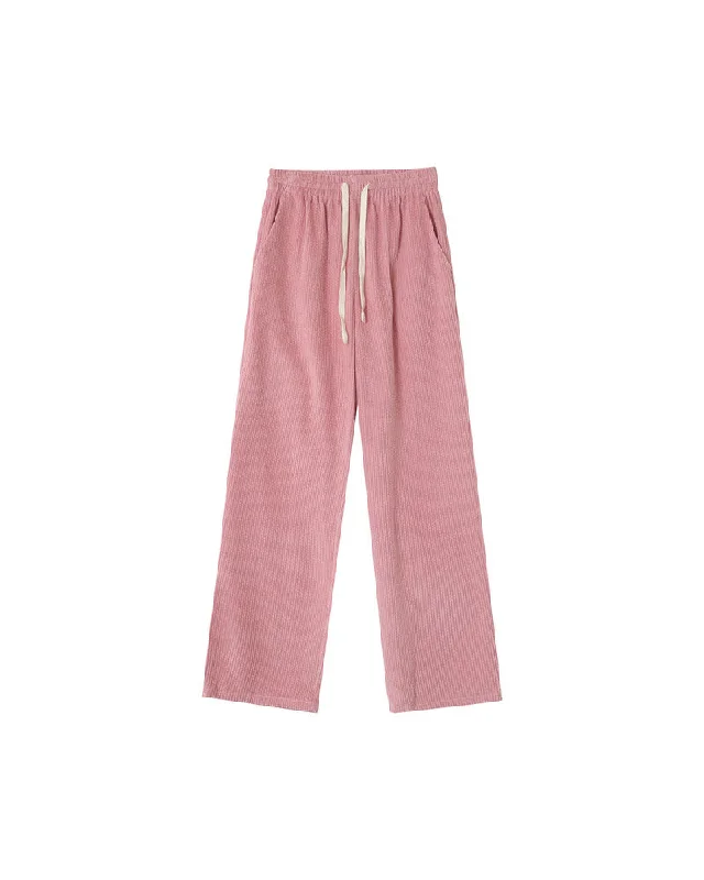 Nicolas pink cord trousers Trousers Travel Practical