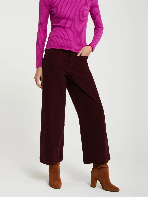 Ottod'Ame Velvet Cord Trousers Barolo Trousers Spring Floral