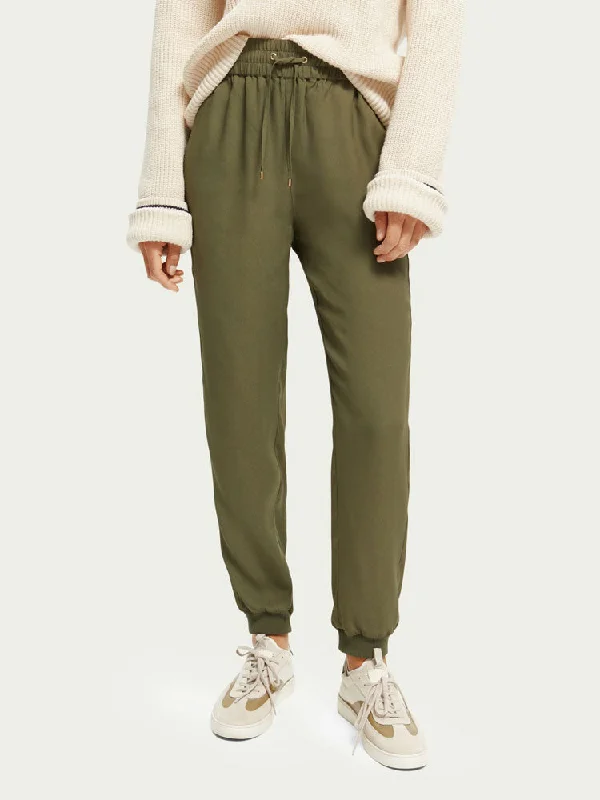 Scotch & Soda Easy Jogger Trouser Army Green Trousers Modern Contemporary