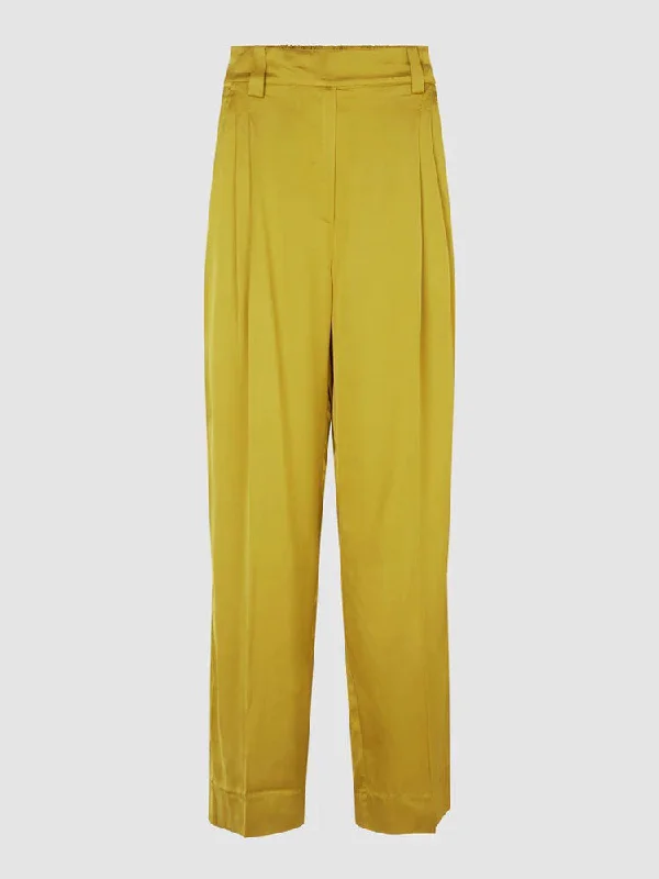 Second Female Vuota Trousers Golden Olive Trousers Occasion Special