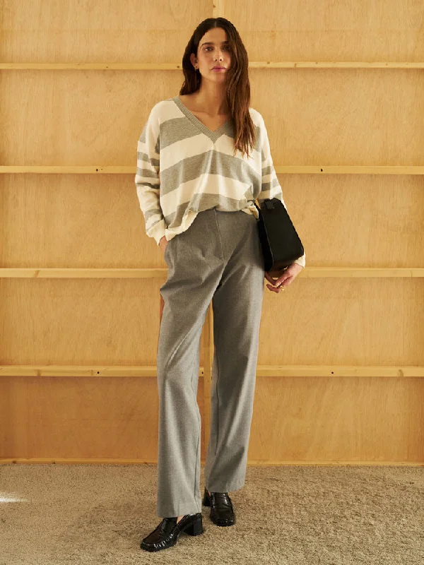 Sita Murt Side Stripe Trousers Grey Trousers Recommended Stylist