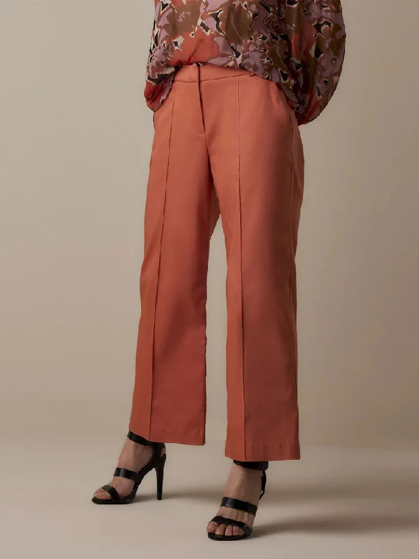 Summum Wide Leg Trousers Apricot Trousers chic fashionable