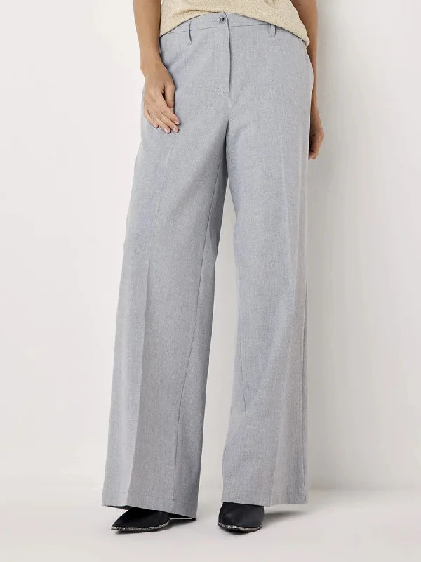 Summum Wide Leg Trousers Fog Trousers luxurious premium