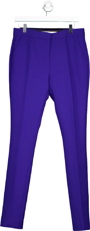 Victoria Victoria Beckham Blue Tailored Trousers UK 10 Trousers Flared Retro