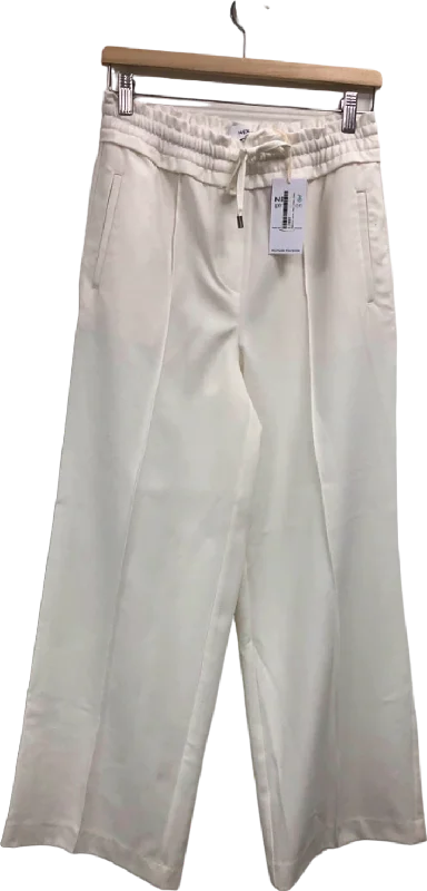 NEXT White Trousers UK 8 Trousers Canvas Durable