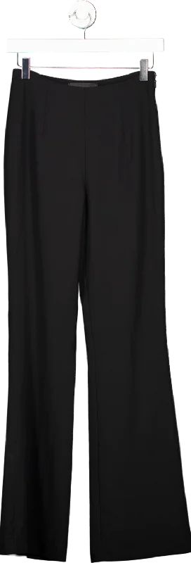 NovaLuxe Black Robin High Waist Trousers UK S Trousers Leisure Comfortable