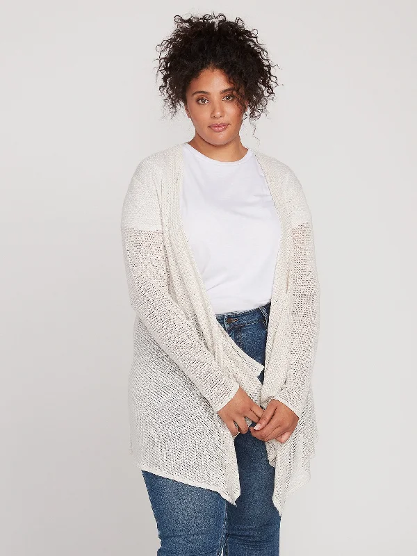 Go Go Wrap Plus Size Cardigan - Oatmeal Modern Contemporary chic