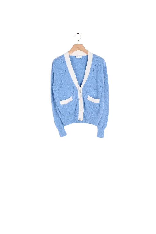 Cardigan en maille pointelle Slim Fit Regular Fit Oversized